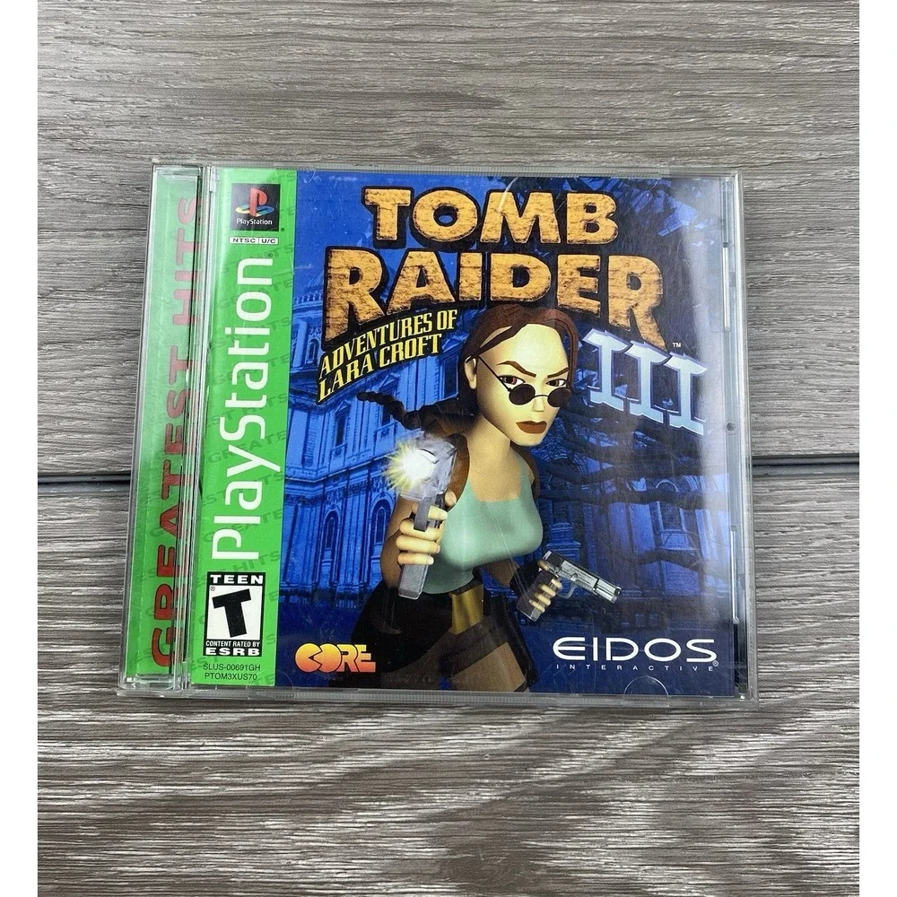 Tomb Raider III: Adventures of Lara Croft Sony PlayStation 1, 1998 Greatest Hits